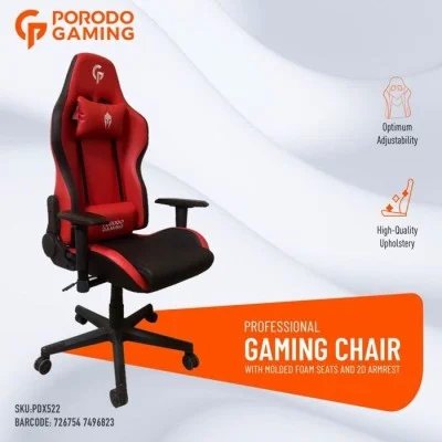 Porodo Gaming Chair - Red-Black
